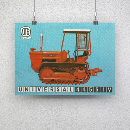 Afiș ”Tractor UTB - Universal 445SIV”, A3