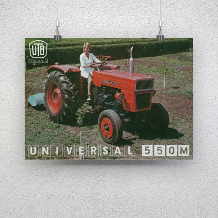 Afiș ”Tractor UTB - Universal 550M”, A3