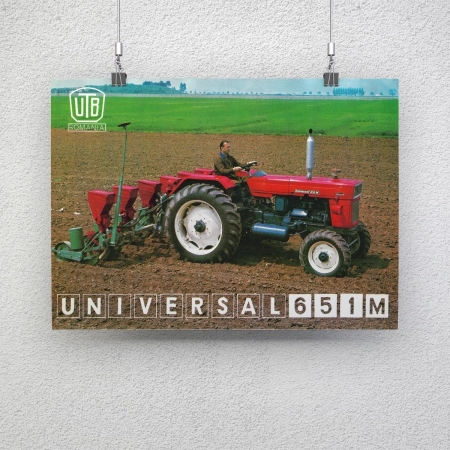 Afiș ”Tractor UTB - Universal 651M”, A3