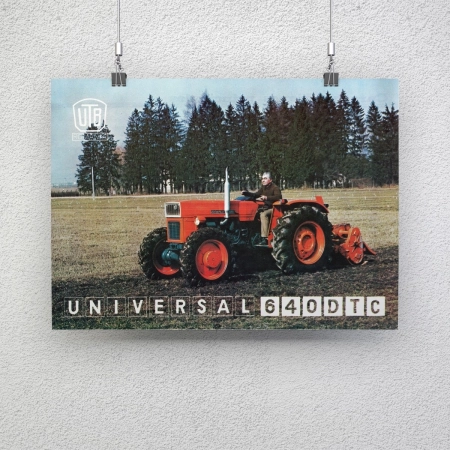 Afiș ”Tractor UTB - Universal 640DTC”, A3